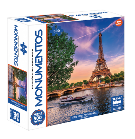 ROMPECABEZAS 500 PIEZAS MONUMENTOS TORRE EIFFEL