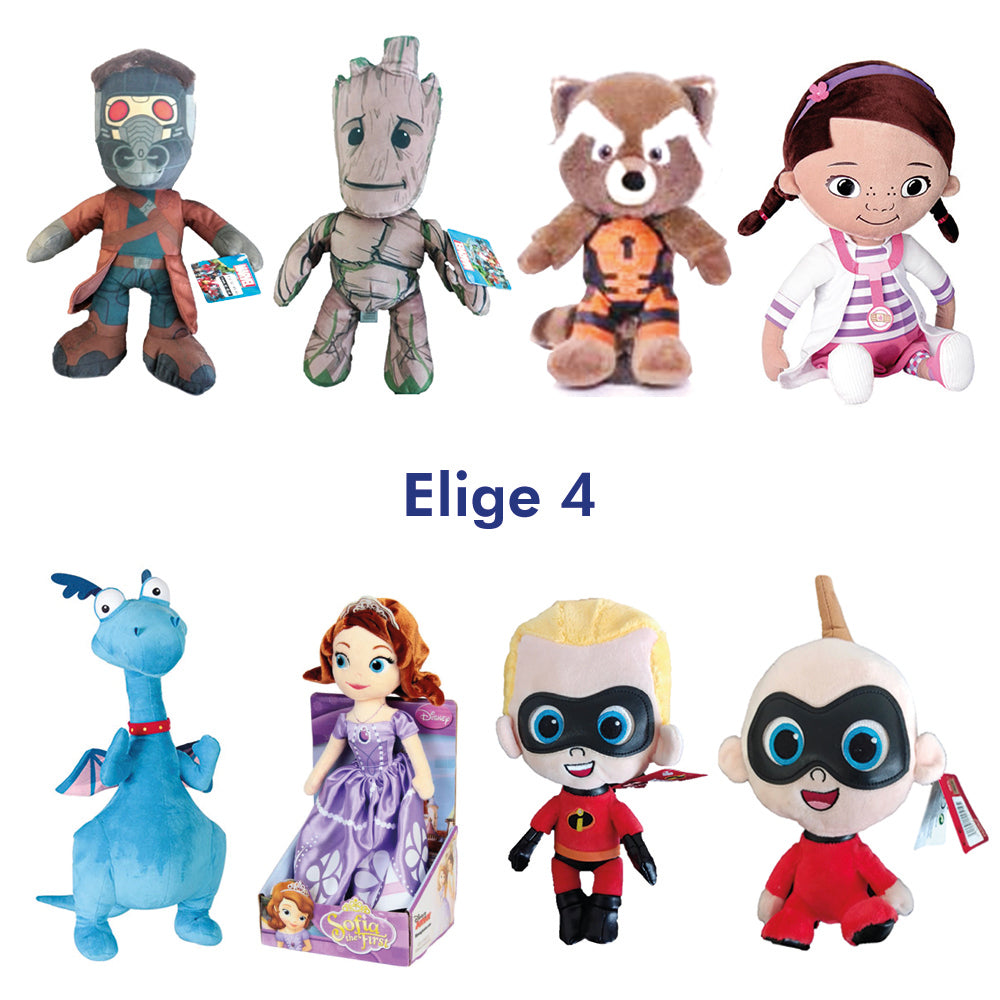 PACK PELUCHES DISNEY / MARVEL 25 CMS